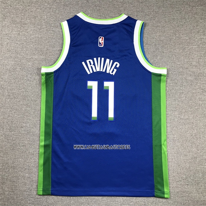 Kyrie Irving NO 11 Camiseta Nino Dallas Mavericks Ciudad 2022-23 Azul